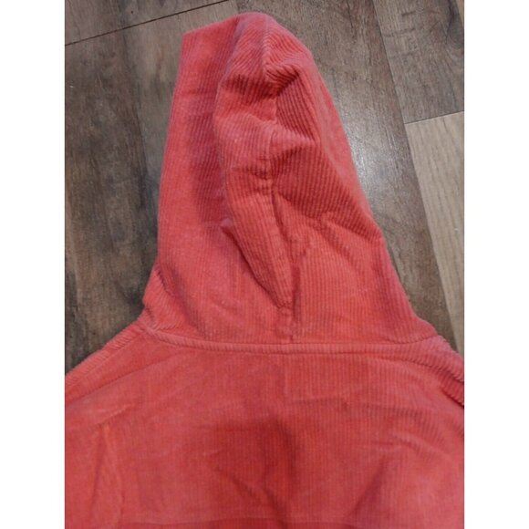 vintage 90s Blank Boxy Corduroy Hoodie sz L 1990s Russell Like. Oversized - Picture 11 of 16
